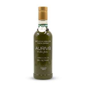 AURIVA Verde Jaén - SIN FILTRAR -AOVE Picual Cosecha Temprana 500ml